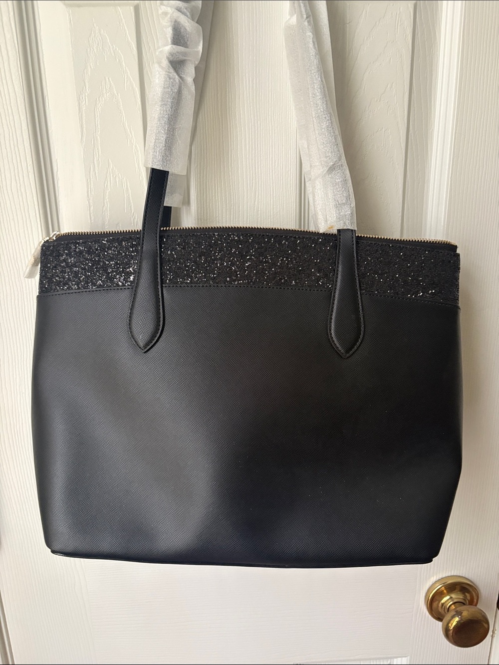 kate spade Black Tote with Glitter Trim - Picture 4 of 4